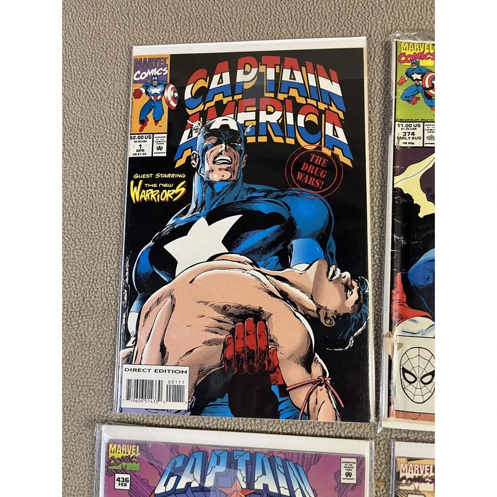 Captain America Comic Books‎ Lot 6 Issues 1990s Marvel Comics